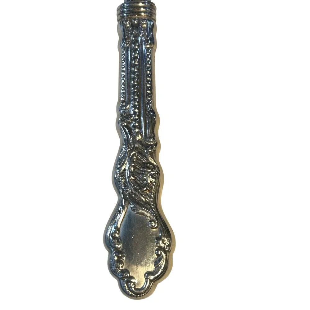 Vintage Schneider Toledo Sterling Silver Ornate Cherub Cake Breaker Slicer RARE